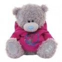 Мишка Teddy в розовой кофточке с надписью JUST FOR YOU 20 см (G01W3282)