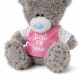 Мишка Тедди в футболке Just for you 10 см (AP501056)