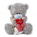 Мишка Metoyou с мешочком сердечек 30 см (XPD01004)