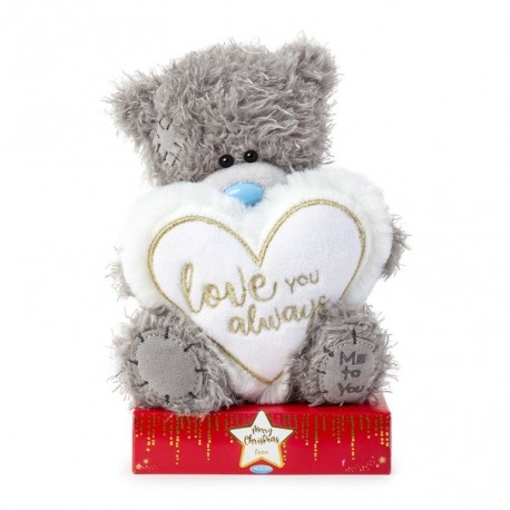 Мишка с сердцем Love you always 15 см (XP701021)