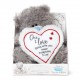 Тедді з білим серцем One I love 22 см  (AP901087)