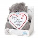 Тедді з білим серцем One I love 22 см  (AP901087)