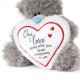 Тедді з білим серцем One I love 22 см  (AP901087)