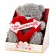 Медвежонок Тедди с сердцем и стрелой I Love You 19 см (VP901015)