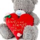 Teddy з великим серцем з трояндами 41 см (VPH01005)