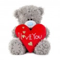 Ведмежа Тедді тримає в лапках серце I Love You 15 см (VP701023)