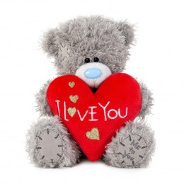 Ведмежа Тедді тримає в лапках серце I Love You 15 см (VP701023)