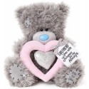 Теддік з рожевим серцем Girlfriend you will forever be my Always 22 см (AP901009)
