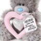 Теддік з рожевим серцем Girlfriend you will forever be my Always 22 см (AP901009)