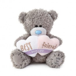 Чарівний Теддік з двома серцями Best friend 13 см (AP501059)