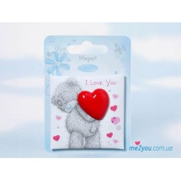 Магнит Me to you Мишка с сердцем I love you (G01Q0565)