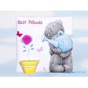 Магнит Me to you Best friends- медвежонок поливает цветочек (G01Q0484)