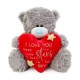 Ведмедик Тедді Metoyou з червоним серцем з написом I Love You More Than All The Stars In The Sky (VPD22001)