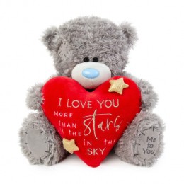 Ведмедик Тедді Metoyou з червоним серцем з написом I Love You More Than All The Stars In The Sky (VPD22001)
