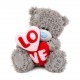 Тедді з двома серцями LOVE (VPX22001)