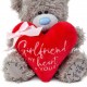 Теддік з серцем і написом Girlfriend My Heart Is Yours 15 см (VP722006)