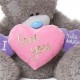 Великий ведмедик Тедді з серцями I love you this much 49 см (APX01011)
