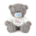 Ведмедик Teddy в білому светрі Love & Hugs 23 см (APX01023)