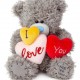 Ведмедик Тедді тримає три серця I Love You 15 см (AP701113)
