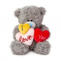Ведмедик Тедді тримає три серця I Love You 15 см (AP701113)