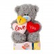 Ведмедик Тедді тримає три серця I Love You 15 см (AP701113)