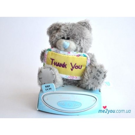 Мишка Me to you с плакатом Thank you (G01W1062)