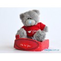 Мишка Teddy в футболке I love you (G01W1720)