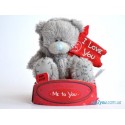Мишка Teddy с флагом I love you (G01W1703)