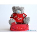 Мишка Me to you с плакатом Hugs&Kisses (G01W1705)