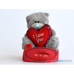 Мишка Тедди держит сердце I love you (G01W1704)