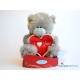 Мишка Me to you с сердцем-плакатом I love you (G01W2028)