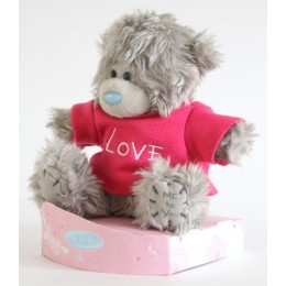 Мишка Тедди в розовой футболочке I love you (G01W2248)