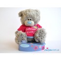 Мишка Тедди в футболочке Friends always (G01W2080)