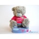Мишка Тедди в футболочке Friends always (G01W2080)
