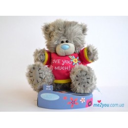 Мишка Тедди в футболочке I love you this much (G01W2082)