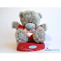 Мишка Тедди в красной футболке I love you this much (G01W2037)