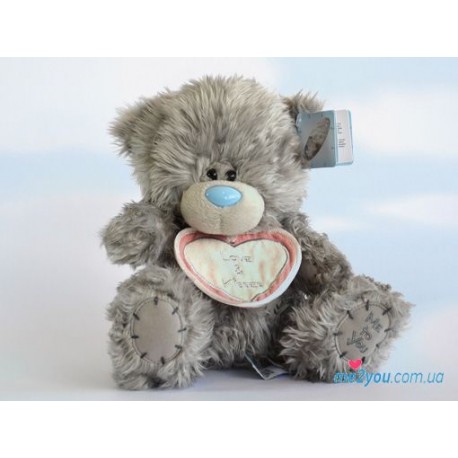 Мишка Тедди с ярлычком Love and kisses (G01W2007)