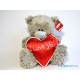 Мишка Тедди с красным сердечком I love you (G01W2045)