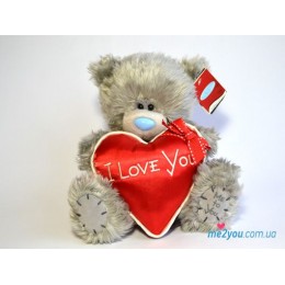 Мишка Тедди с красным сердечком I love you (G01W2045)
