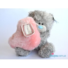 Мишка Тедди держит розовое сердце I love you (G01W2005)