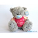 Мишка Teddy в футболочке со словами для друга (G01W1682)