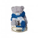 Мишка Тедди Me to you в шарфе 7,5 см (G01W0556)