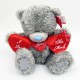 Мишка MTY держит гирлянду сердец I love you this much 25 см (G01W2878)