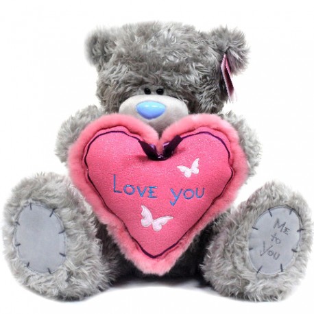 Мишка Тедди держит сердце I love you 41 см (G01W3040)