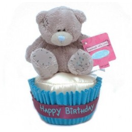 Мишка Teddy на кексе 7,5 см (G01W3047)