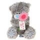 Мишка Тедди Me to you держит цветок с надписью Just for you 18 см (G01W3165)