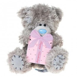 Мишка Me to you держит табличку Happy birthday 18 см (G01W3166)