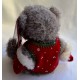 Мишка Me to you в красной жилетке и рукавицах 18 см (G01W3341)