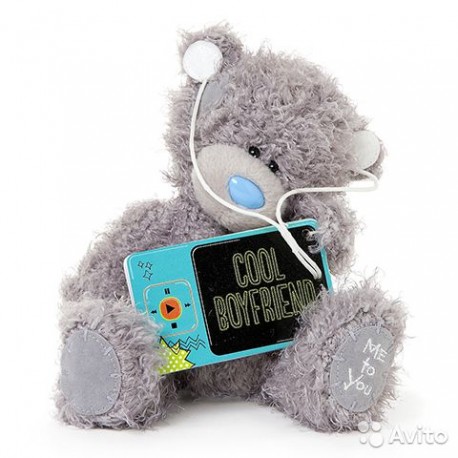 Мишка MTY с плеером Cool boyfriend 18 см (G01W3409)