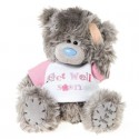 Мишка Тедди в свитерке с надписью Get well soon 18 см (G01W3170)